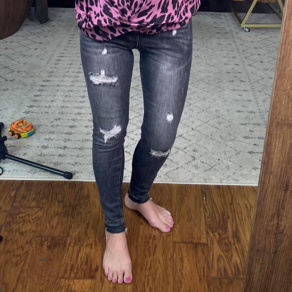 NWOT Judy Blue Gray Skinny Jeans
